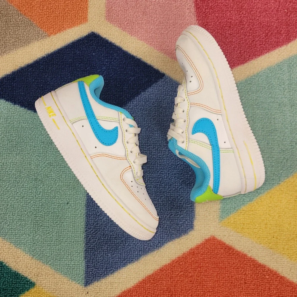 Nike Air Force 1 Low‎ Rainbow Stitch Sneakers